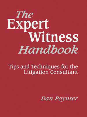 cover image of The Expert Witness Handbook